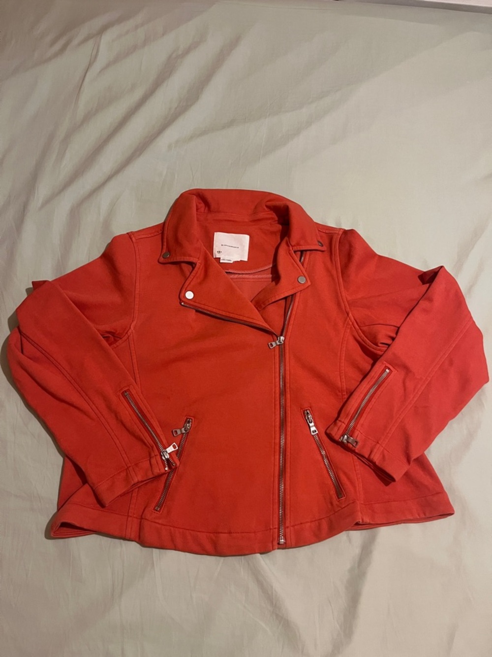 Anthropologie Rust Orange Moto Jacket - Picture 11 of 12